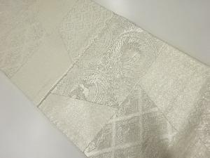 アンティーク　花鳥・古典柄模様織出し袋帯（材料）